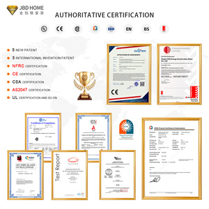 Puertas Corredizas de Aluminio de Diseño Moderno <span class=keywords><strong>con</strong></span> Doble <span class=keywords><strong>Vidrio</strong></span> para Dormitorios, Terrazas y Balcones, de Alta Calidad - Product Image 4