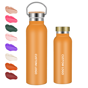 Botella de Agua de Viaje de Doble Pared de 500 ml y 750 ml, Termo con Aislamiento al Vacío y Tapas Antiderrames, Venta Caliente 2024, OEM/ODM - Product Image 1