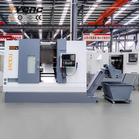 TCK56Y Fraiseuse CNC de haute précision Changeur d'outil automatique avec tour CNC de conception de lit incliné