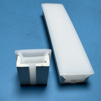 Diffuseur de tube néon en silicone 20x14mm, profilé en aluminium pour bande LED, couvercle pour éclairage linéaire de meuble COB