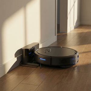 Robot aspirateur laveur automatique autonettoyant pour usage domestique quotidien (humide et sec) - Product Image 1