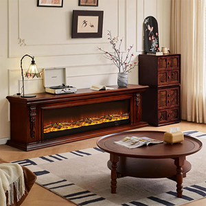 All'ingrosso caminetti elettrici nordici fiamme in legno massello camino moderno Villa decorazione <span class=keywords><strong>soggiorno</strong></span> mobili - Product Image 4