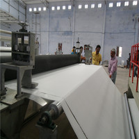 Machine automatique à bâche en PVC à double vis contrôlée par PLC, film de membrane imperméable DSY TPO