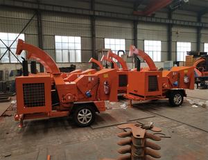 Diesel Commercial <b>Wood</b> Chipper Machine Long-Service-Life <b>Log</b> and Tree Chipper Machinery for Forestry Industries - Product Image 4