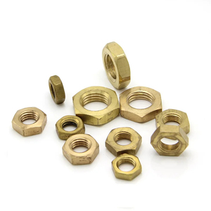 China Manufacturers Customized Brass Thin Hexagonal <strong>Nut</strong> M5 M6 M8 M10 M12 Fine Thread Copper Zinc Plated Thin <strong>Nuts</strong> - Product Image 2