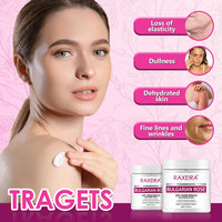 Lotions corporelles éclaircissantes à la rose avec logo personnalisé pour femmes soins du visage beurre de lotion corporelle hydratant réduit les rides blanchissant la peau