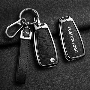 Чехол для автомобильного ключа из цинкового сплава и кожи для <span class=keywords><strong>Mazda</strong></span> 2, <span class=keywords><strong>3</strong></span>, 6, CX-<span class=keywords><strong>3</strong></span>, CX-5, CX-9, MX-5 Miata, защитный корпус-держатель для пульта ДУ, аксессуары - Product Image 2