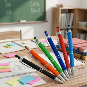 Wholesale Cheap 2 in 1 Promotional Screen Ball <b>Pens</b> Metal Stylus <b>Ballpoint</b> <b>Pen</b> With Custom Logo - Product Image 1