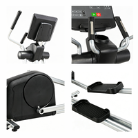 Máquina Elíptica Magnética Manual de Uso Comercial, Sistema de Resistencia de Acero, Monitor LED, Ecológica y Duradera