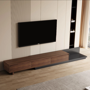<span class=keywords><strong>Meuble</strong></span> <span class=keywords><strong>TV</strong></span> pour téléviseur de <span class=keywords><strong>100</strong></span> pouces avec étagères de rangement, <span class=keywords><strong>meuble</strong></span> <span class=keywords><strong>TV</strong></span> de style industriel moderne pour salon - Product Image 4