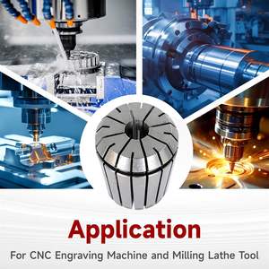 Juego de Pinzas de Resorte Zhong Hua Jiang Er16, 3 Piezas de Alta Precisión 1/4 1/8 1/16 para Máquina de Fresado y Grabado CNC - Product Image 6