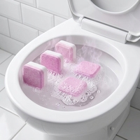 Tablettes nettoyantes automatiques pour toilettes, désodorisantes et détartrantes, blocs nettoyants pratiques pour cuvettes de toilettes, pour le nettoyage de la salle de bain