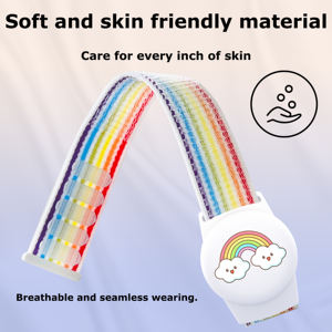 Correa de Muñeca Transpirable de Nailon para <span class=keywords><strong>Apple</strong></span> <span class=keywords><strong>Airtag</strong></span>, Correa Ajustable Estilo Reloj para Niños y Ancianos, Funda Protectora Antipérdida - Product Image 4