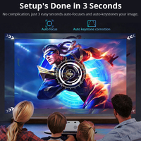 Hotack L009, le plus récent projecteur vidéo intelligent Android 14 pour cinéma maison, projecteur portable extérieur mini Proyector 4k