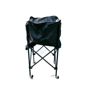 Chariot de tennis pliable portable en gros pour le camping en extérieur, panier de rangement écologique en acier au carbone et tissu Oxford 600D pour raquettes - Product Image 1