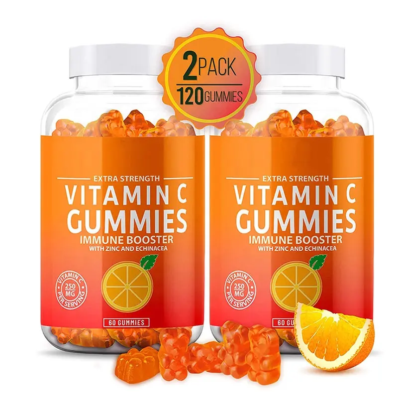 Citrus Orange Pectin Vitamin C Gummies for Immunity Support System
