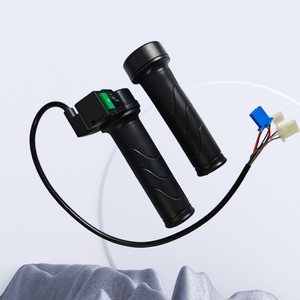 Poignée électrique universelle en <span class=keywords><strong>PVC</strong></span> avec accélérateur rotatif pour kits de remplacement de moteur sans balais de vélo électrique - Product Image 5