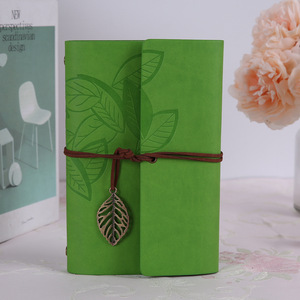 Tùy chỉnh A5 Tạp Chí cổ điển cho du khách xoắn ốc phong cách với bút vải PP Bìa <span class=keywords><strong>Loose</strong></span>-<span class=keywords><strong>Leaf</strong></span> yên khâu may RÀNG BUỘC - Product Image 3