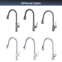 Grifos de Cocina Económicos de Pared, Grifo Mezclador de Cocina con Rociador Extraíble en Oro Cepillado, de un Solo Orificio, para Uso en Hoteles