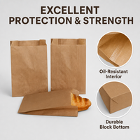 Sacs d'emballage en papier kraft brun écologiques personnalisés avec impression de logo sur mesure pour cadeaux et gâteaux de vente au détail