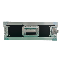 Boîtier de transport 3U pour amplificateur OEM/ODM personnalisé de haute qualité, étanche IP67, avec portes avant/arrière fusionnables, accessoires en zinc bleu