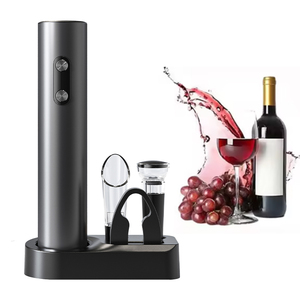 Set Apribottiglie Elettrico <span class=keywords><strong>4</strong></span> in 1 di Tendenza, Colore Nero, con Tagliacapsule - Product Image 6