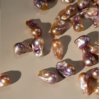 Perles d'eau douce baroques irrégulières en vrac, naturelles, violettes, Zhuji, 14-17 mm, pour la fabrication de bijoux