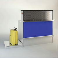 Comptoir de billetterie aéroportuaire multifonctionnel moderne personnalisé, comptoir de check-in, comptoir aéroportuaire, bureau de bagages aéroportuaire