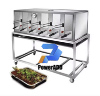 Vente chaude automatique gaz sans fumée BBQ Satay Kebab brochette Machine poulet poisson viande grill machine