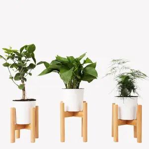 핫 세일 대나무 실내 식물 스탠드, 집 식물을위한 현대 식물 홀더 디스플레이 랙