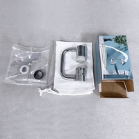 Robinet de salle de bain universel rotatif à 1080 degrés avec bras robotique, extension anti-éclaboussures pratique pour bain de bouche, vente en gros