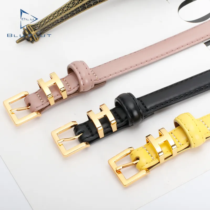 Newest design women luxury leather belt alloy pin buckle genuine leather waist belts girl casual leather trousers belt.