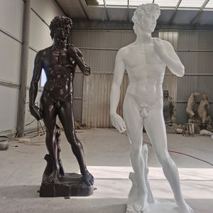 Alta qualità artigianale <span class=keywords><strong>statua</strong></span> <span class=keywords><strong>di</strong></span> marmo <span class=keywords><strong>di</strong></span> <span class=keywords><strong>David</strong></span> famoso ritratto a mezzo busto in resina <span class=keywords><strong>di</strong></span> fibra <span class=keywords><strong>di</strong></span> vetro prodotto artigianale - Product Image 2