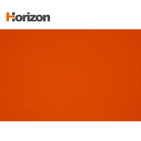 Comptoirs de cuisine en pierre de jade Quartz Horizon Dalle de quartz orange Dalles de quartz Taille 3200X1600