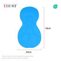 Coussin de cyclisme respirant, écologique, à séchage rapide, en tissu Spandex/Nylon, pour hommes, rembourrage de cyclisme haute densité, coussinets en chamois sans couture