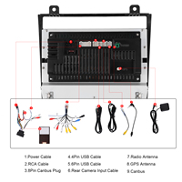 Hikity Audio mobil Android 2 Din, untuk VW Touareg 2011-2018 8 inci Audio mobil 2 + 64G Radio mobil nirkabel/Aksesori Mobil Android OEM