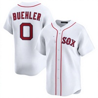 Maillot de baseball personnalisable pour homme, nom de l'équipe SOX, Buehler imprimé, boutons sur le devant, manches courtes, polyester, coupe classique, design drapeau