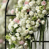 Roze Delphinium Bloemenkrans Bruiloft Receptie Decoratie