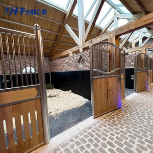 Écuries de luxe de style européen, façade de grange équestre haut de gamme, boxes pour chevaux, abris à vendre - Product Image 3