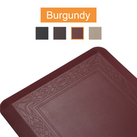 Tapis de sol de cuisine en PU imperméable, antidérapant, lavable, résistant aux taches, anti-collision, insonorisant et confortable, fourni directement par l'usine