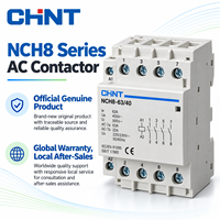 Contacteur AC modulaire CHINT NCH8 20A 25A 40A 63A 1P 2P 4P Bobine 24V 220/230V 50/60Hz Rail DIN pour contrôle domestique et industriel