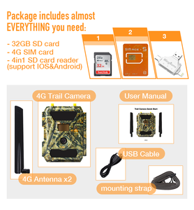 <span class=keywords><strong>Caméra</strong></span> <span class=keywords><strong>de</strong></span> <span class=keywords><strong>chasse</strong></span> 4G LTE 24MP avec suivi GPS, déclenchement rapide 0,2s-0,4s, vision nocturne étanche IP66 - Product Image 3