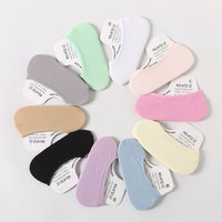 Chaussettes d'été en Silicone antidérapantes en soie pour femmes, couleur bonbon magique, invisibles, couleur unie, chaussettes sans spectacle