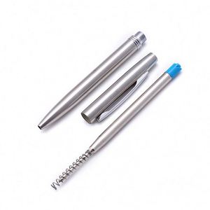 Custom Metal Sports <b>Retractable</b> Chrome Click Logo <b>Pen</b> 1.0mm Stainless Steel Sublimation - Product Image 3