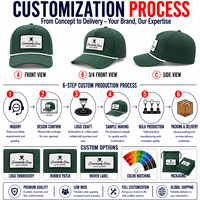 Gorra de Golf con Logotipo Aplicado, Cinco Paneles, OEM Personalizada, MOQ Bajo, Sarga de Algodón Premium, Correa Ajustable, Alta Calidad, Unisex para Hombre