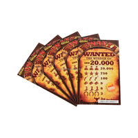 Prix de gros Pas cher Top Qualité Coloré Break Open Billets Pull Tabs Cartes de Jeu Billets