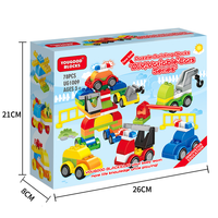 Juego de 78 Bloques de Construcción Grandes Personalizados OEM, Coches Variables, Etiqueta Privada, Juguete Educativo de Ladrillos, Venta al por Mayor, Suministro a Granel de Fábrica, Regalo