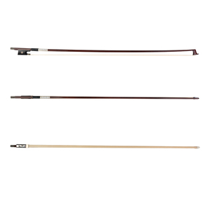 NAOMI 4/4 Archet de violon en bois de Brésil avec incrustation d'yeux parisiens de grenouille en ébène Poignée en peau de lézard - Product Image 6