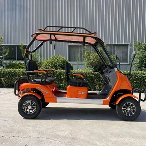 Voiturette de <span class=keywords><strong>golf</strong></span> électrique Q8 4P à basse vitesse 60V80AH avec moteur sans balais, freins à disque sur quatre roues et porte-bagages de toit pour transport familial en villégiature ou villa - Product Image 5