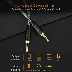 CableCreation-Cable auxiliar de Audio estéreo, 6 pies, 3,5mm, macho a macho - Product Image 6